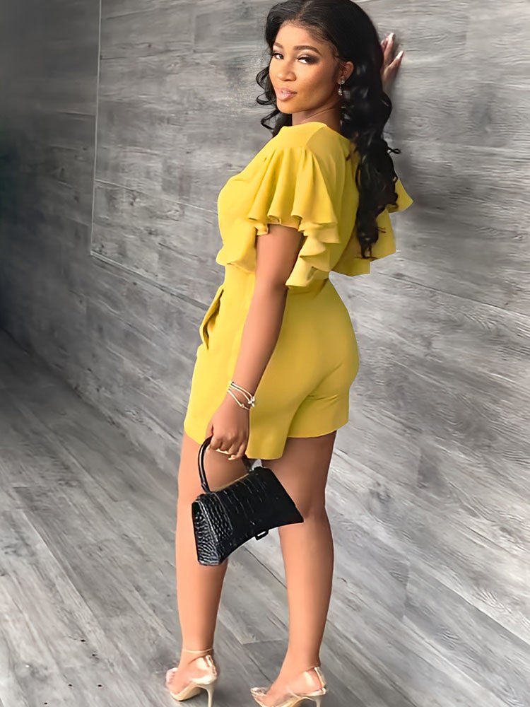 Zweiteilige Crop-Top-Shorts-Sets