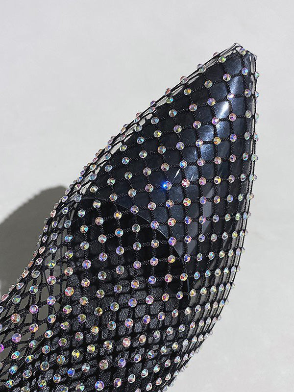 Strass-Mesh-Absätze