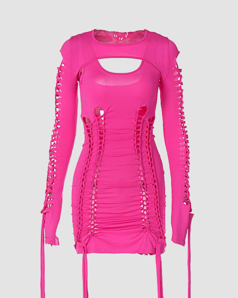 Figurbetontes Kleid mit Cut-Outs für Musikfestivals