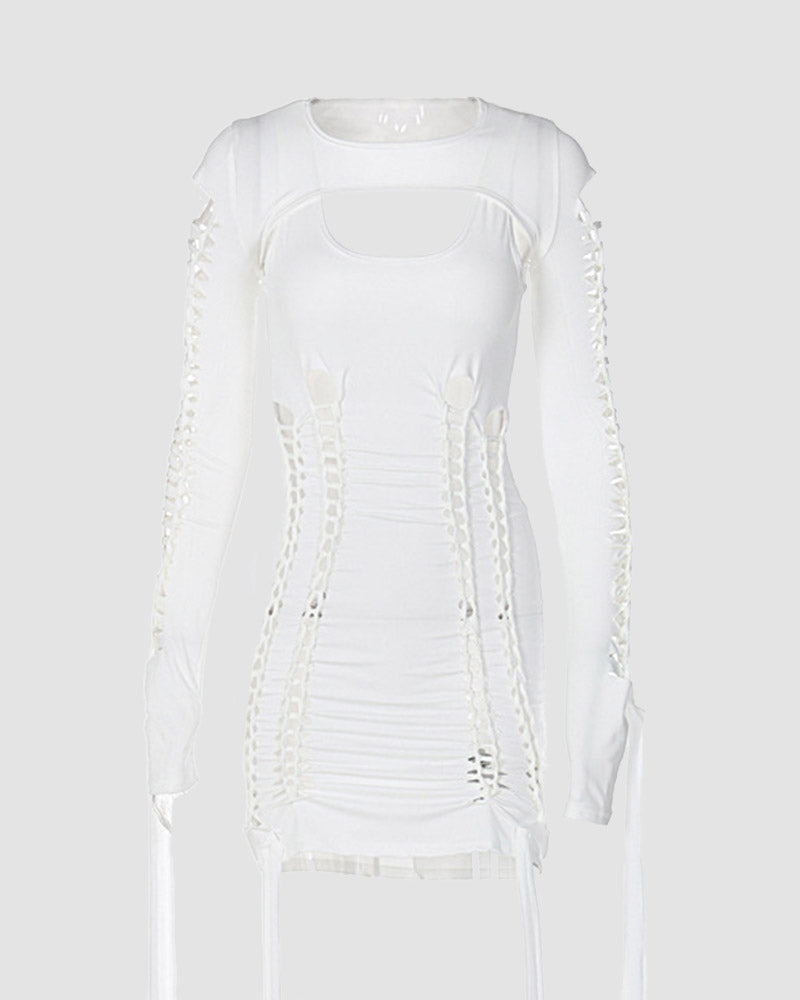 Figurbetontes Kleid mit Cut-Outs für Musikfestivals