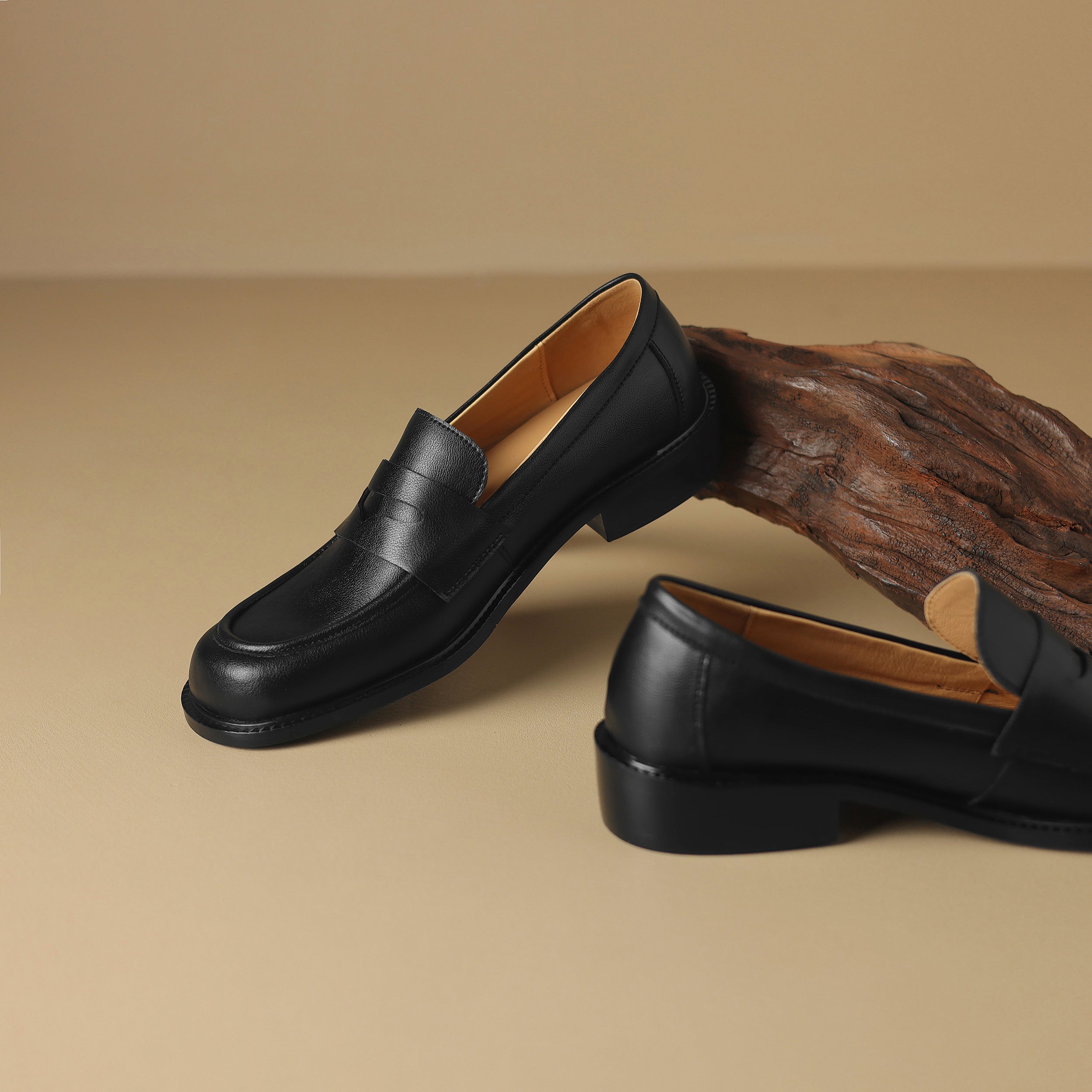 Handgefertigte Loafer Bequeme Lederschuhe