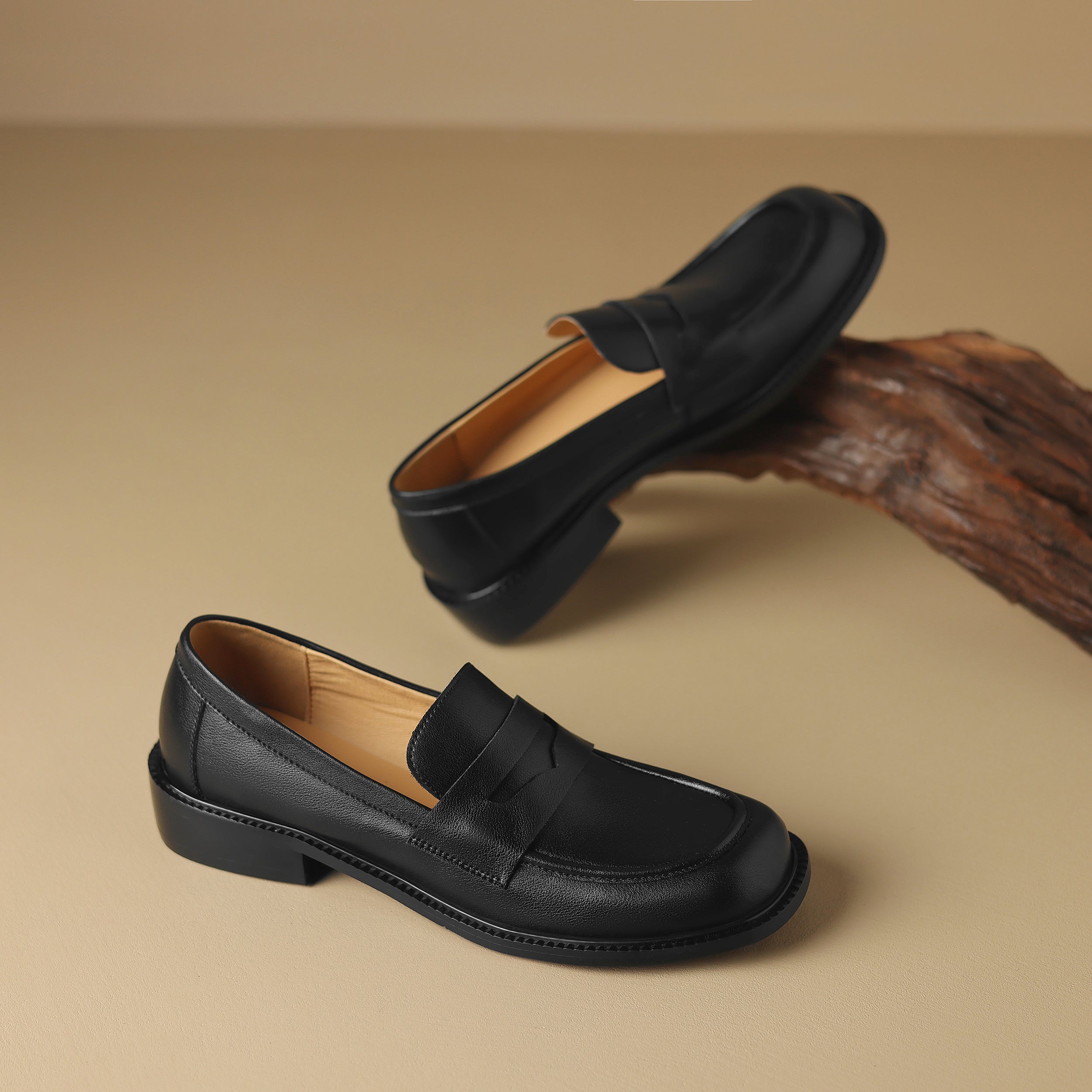 Handgefertigte Loafer Bequeme Lederschuhe