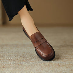 Handgefertigte Loafer Bequeme Lederschuhe