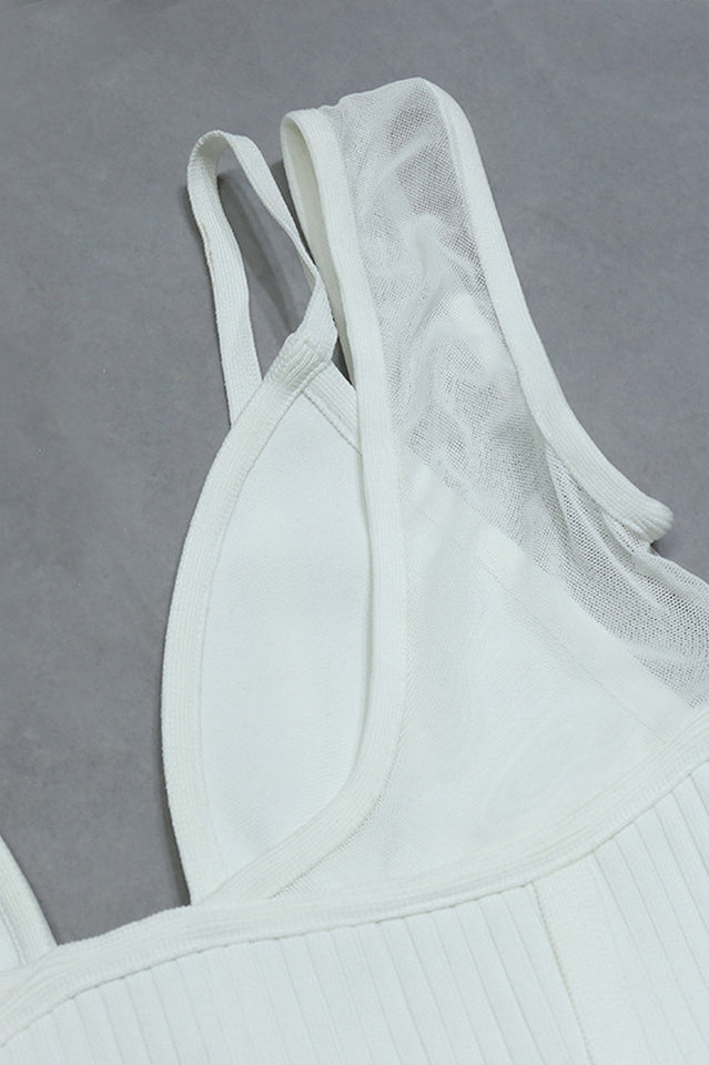 Weißes Maxi-Bandage-Kleid „Verona“
