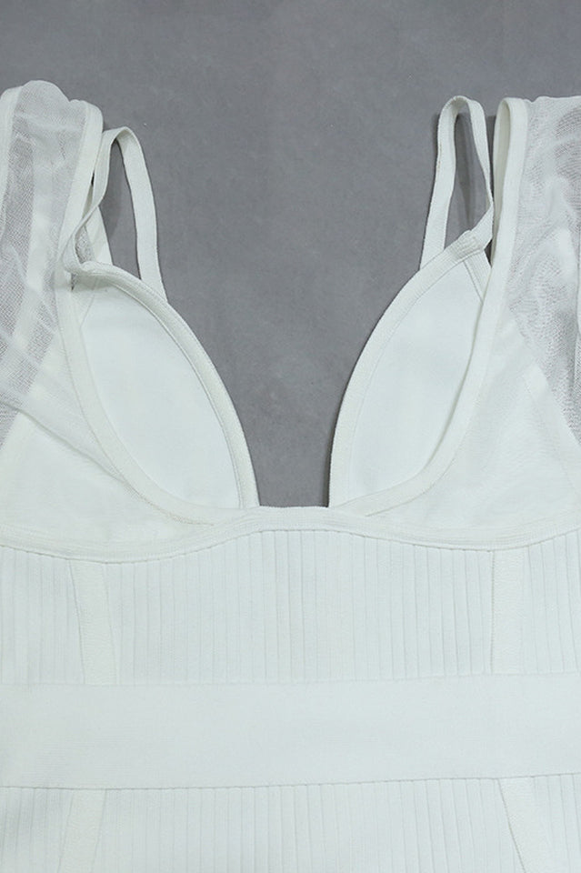 Weißes Maxi-Bandage-Kleid „Verona“