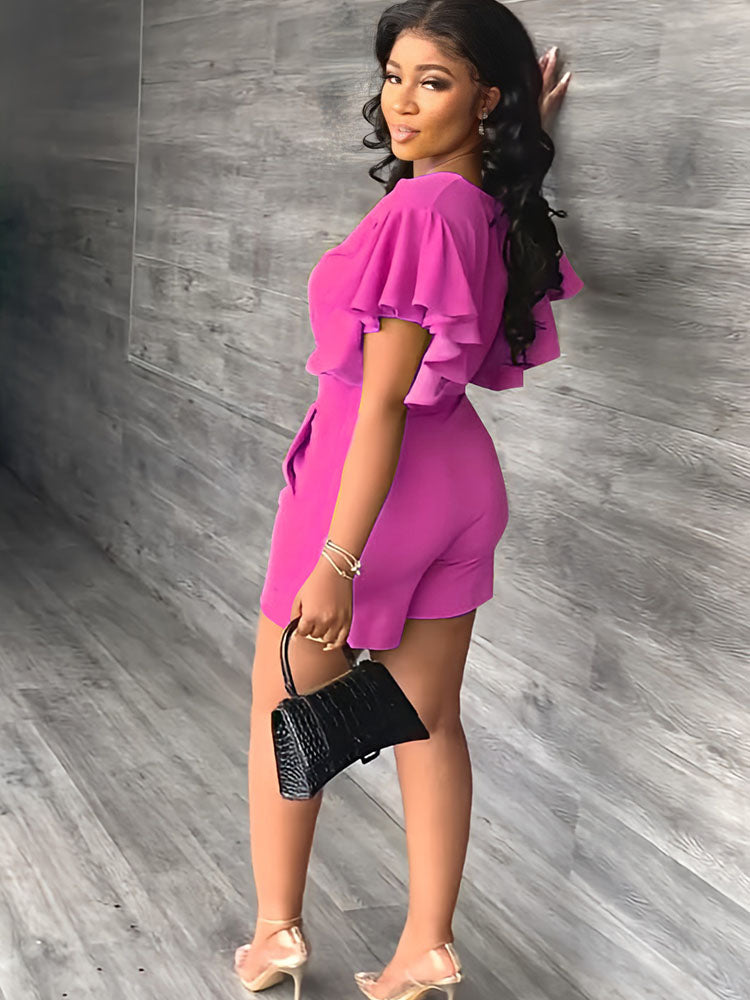 Zweiteilige Crop-Top-Shorts-Sets