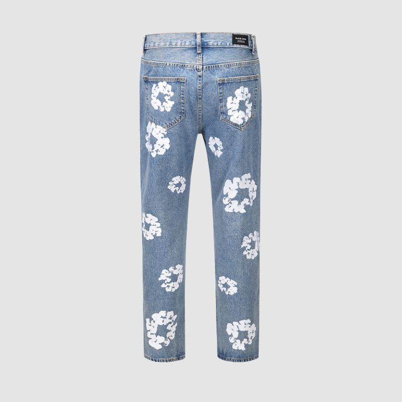 Jeans mit Kapok-Muster