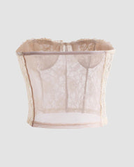 Rassiges Korsett-Top mit Spitze