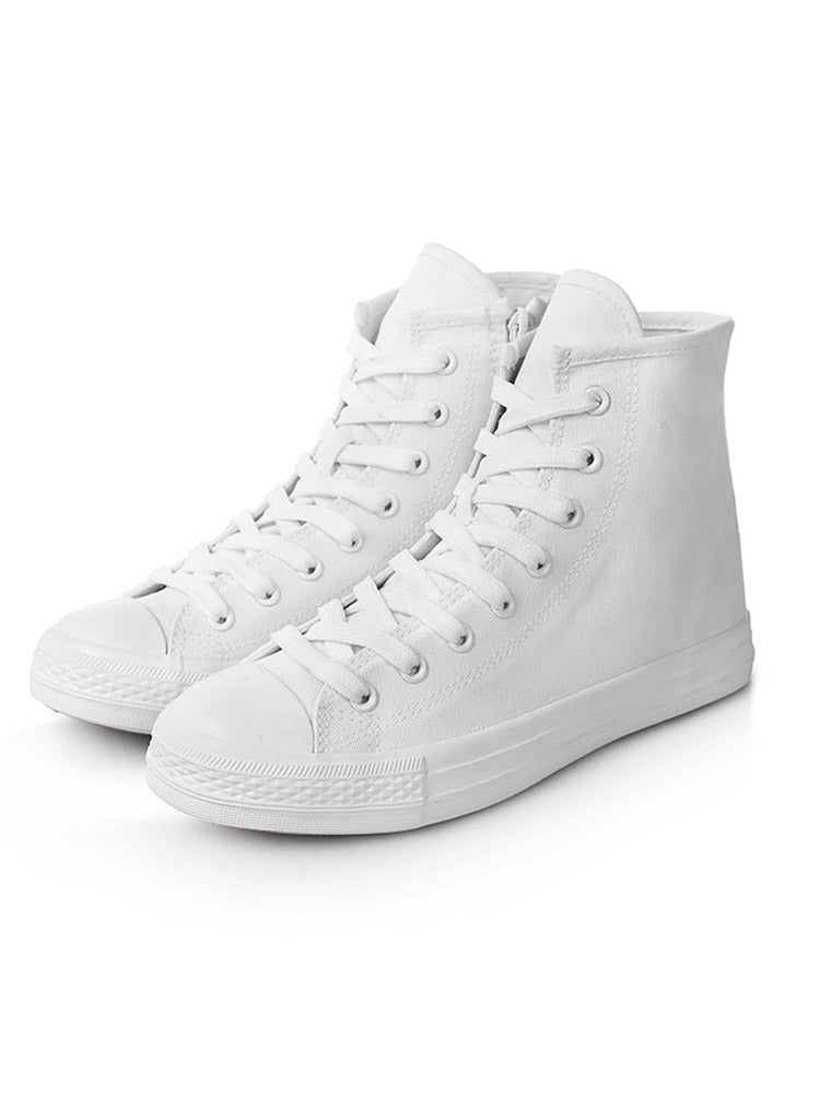Schnürstiefel aus Segeltuch
