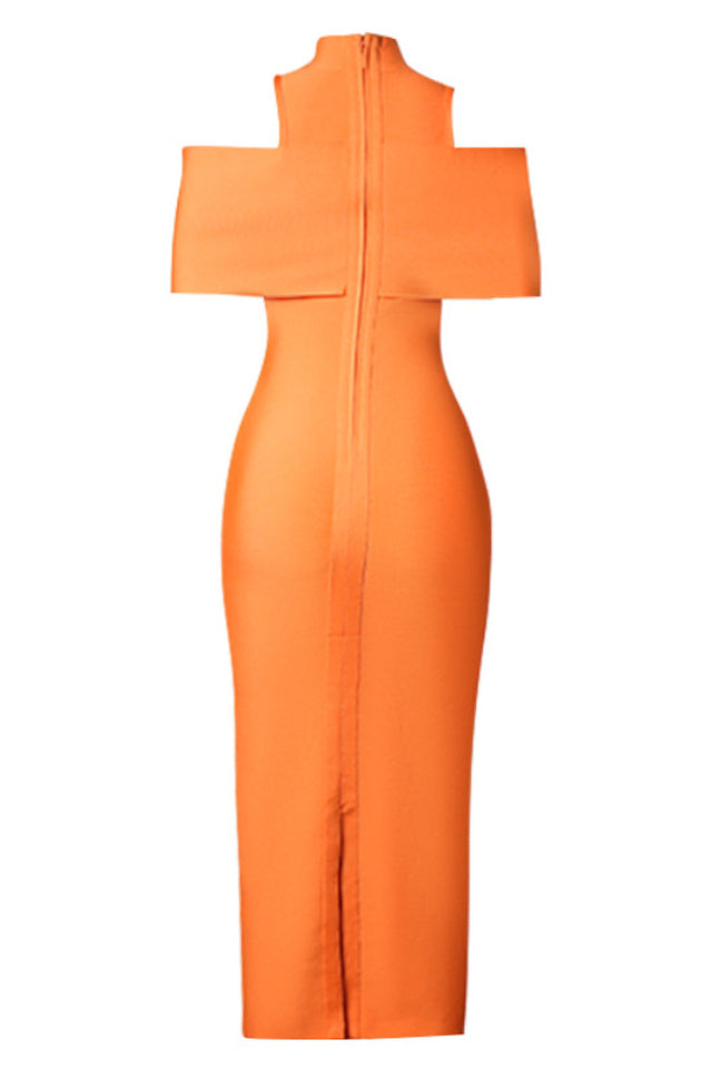 Clara schulterfreies Bandage-Kleid