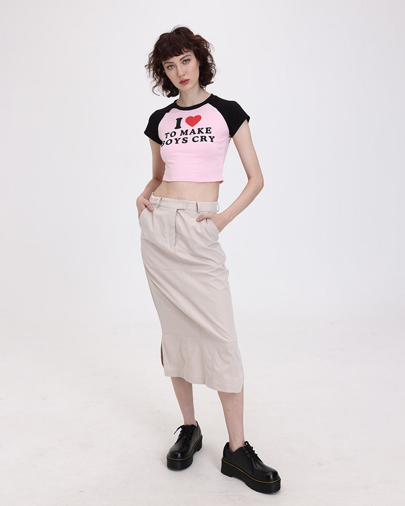 Raglan-Top „Make Boys Cry Baby“