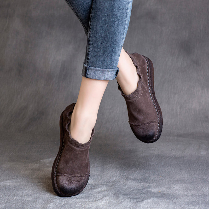 Zapatos mocasines de cuero hechos a mano