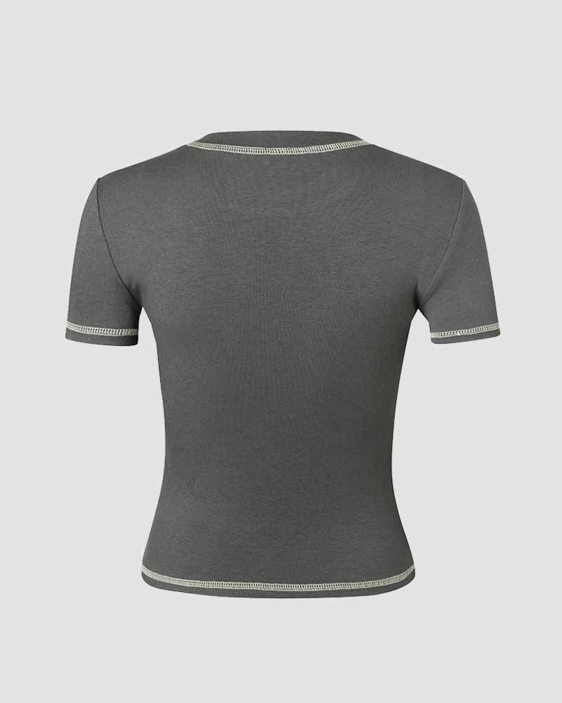 Hartie Monster Grafik T-Shirt