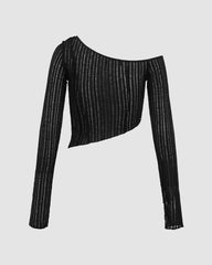 Kincaid – Schulterfreies, asymmetrisches Oberteil