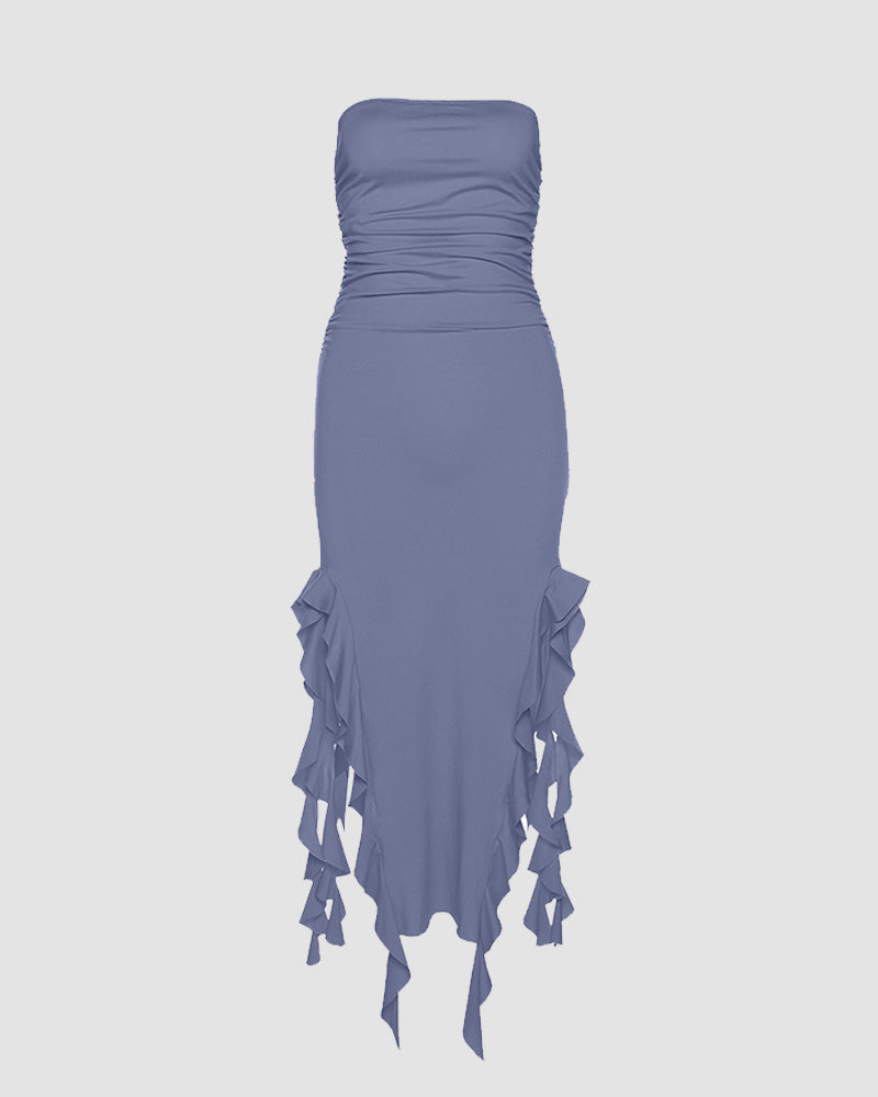 Linnea Tube-Kleid mit Doppelschlitz