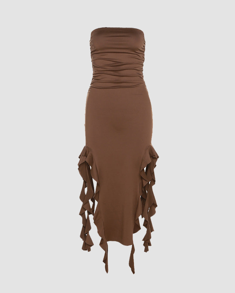 Linnea Tube-Kleid mit Doppelschlitz