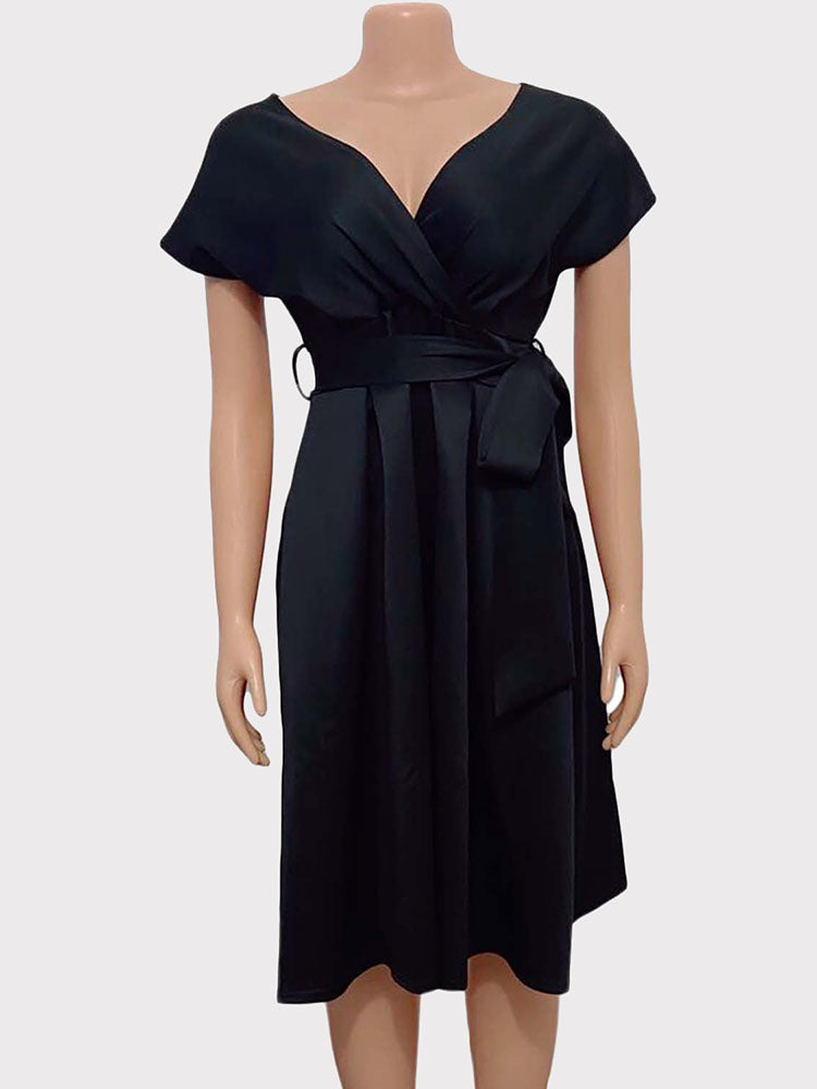 Elegante, einfarbige Partykleider mit Schlitz in A-Linie