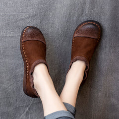 Zapatos mocasines de cuero hechos a mano