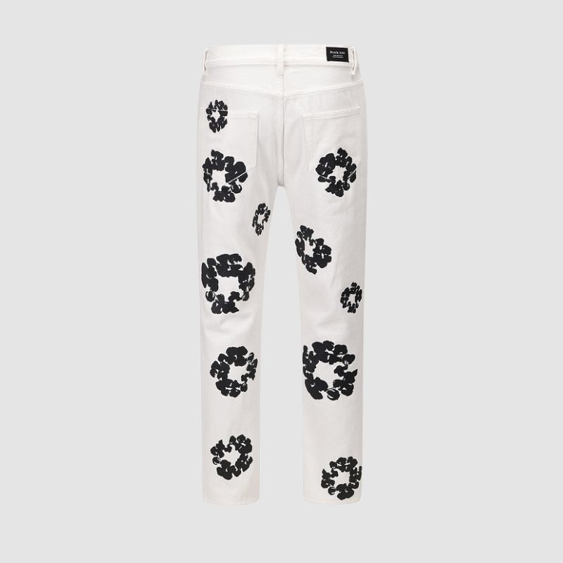 Jeans mit Kapok-Muster