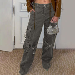 Größenfreundliche Y2K-Cargohose