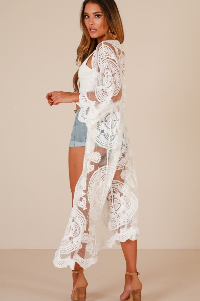 Vestido playero blanco