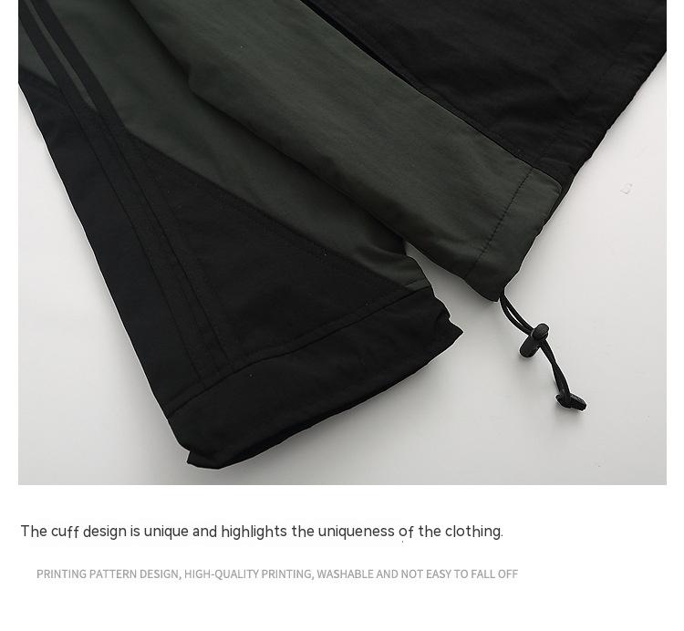 Kapuzenjacke mit Reißverschluss und Farbblock