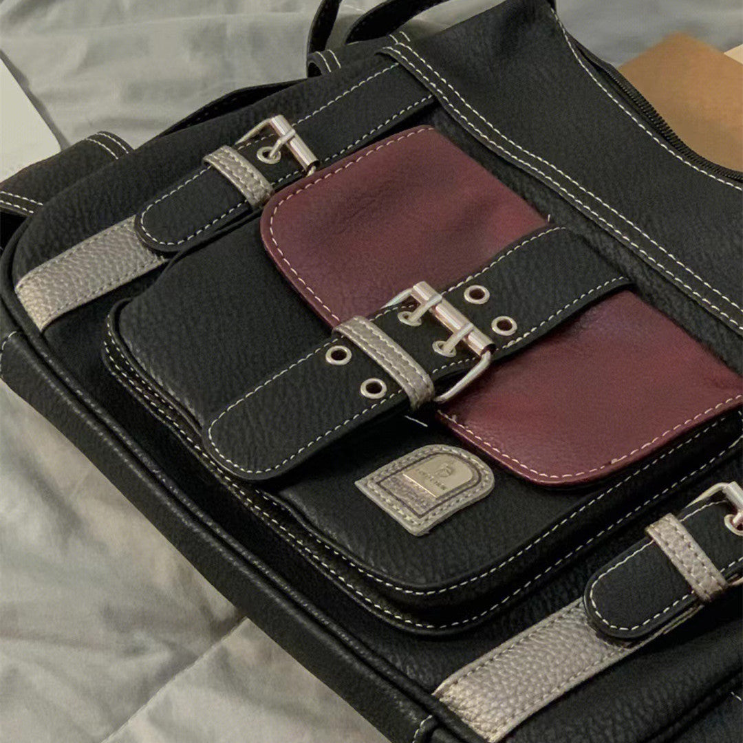 90er Vintage Pu Leder Y2K Umhängetasche
