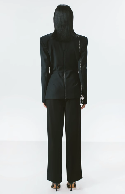 JACKE MIT VERDREHTEN CUT-OUTS - SCHWARZ