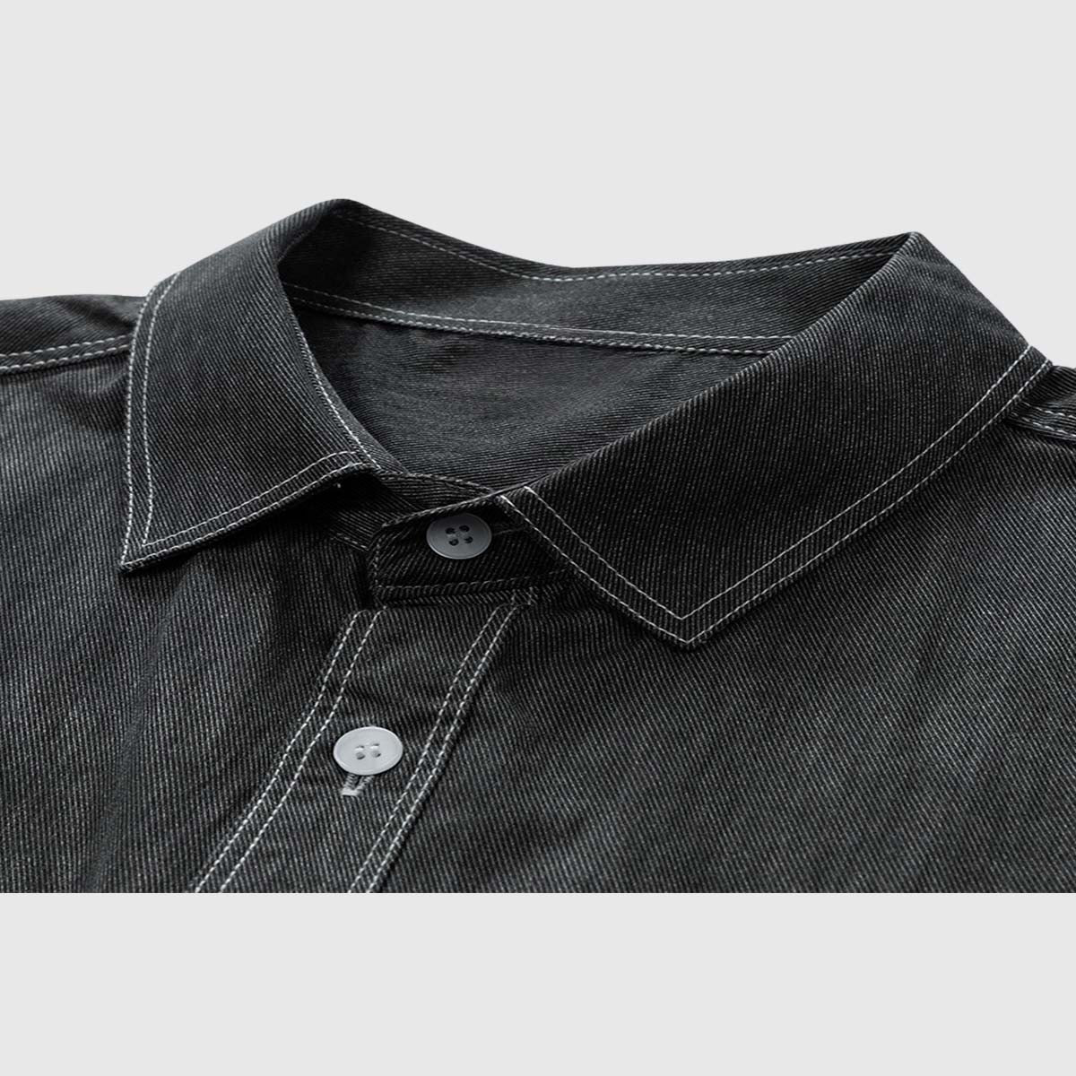 Jeanshemd mit aufgesetzter Tasche