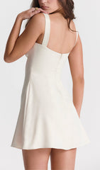 VESTIDO MINI CREMA VINTAGE