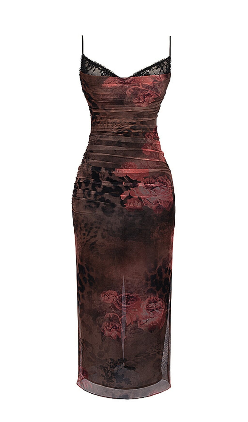 Vestido midi estampado