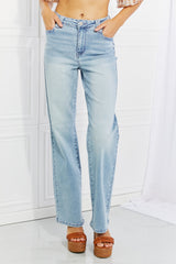 Vaqueros de pierna ancha y cintura alta de talla grande de Judy Blue Harper