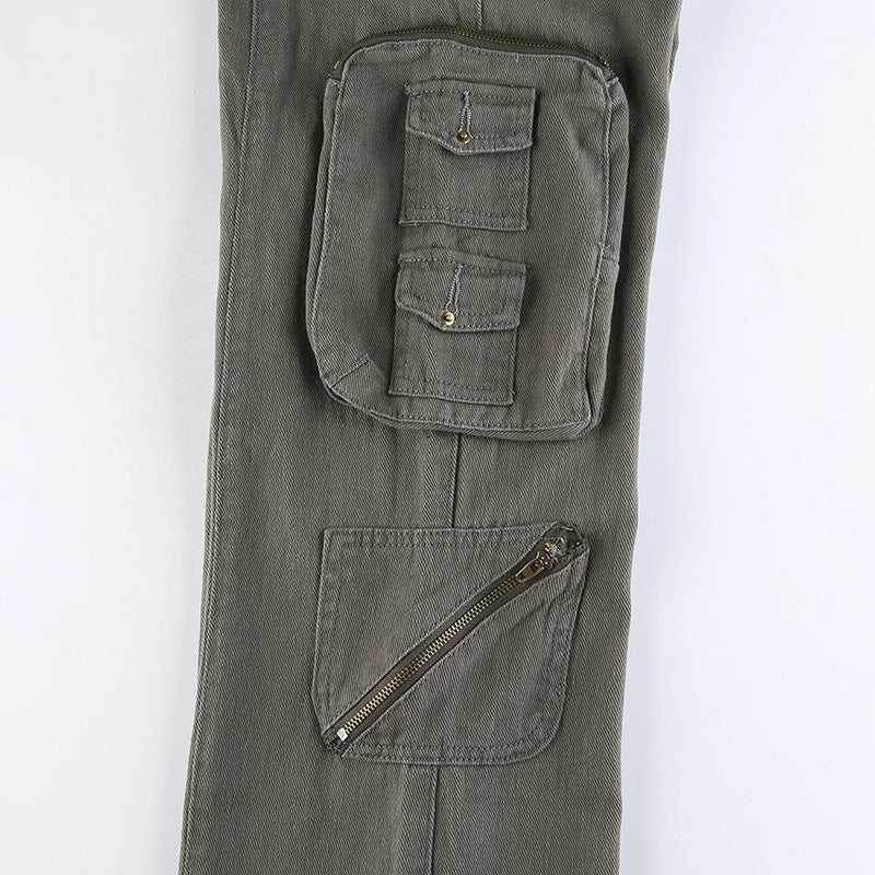 Vintage Cargojeans mit Taschenaufnäher