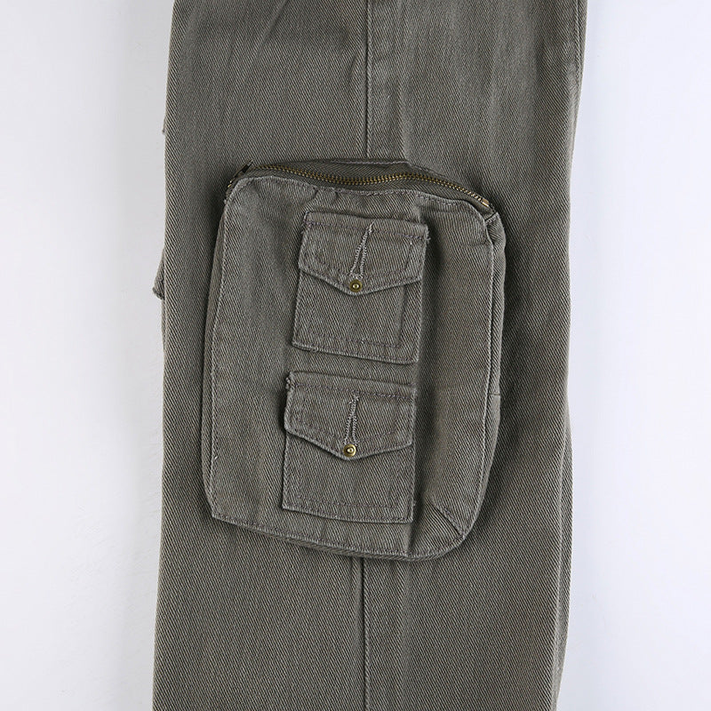 Vintage Cargojeans mit Taschenaufnäher