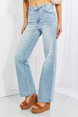 Vaqueros de pierna ancha y cintura alta de talla grande de Judy Blue Harper