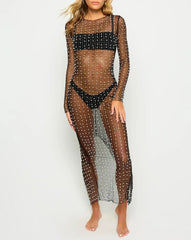 Vestido de malla Pearlesence Behold 