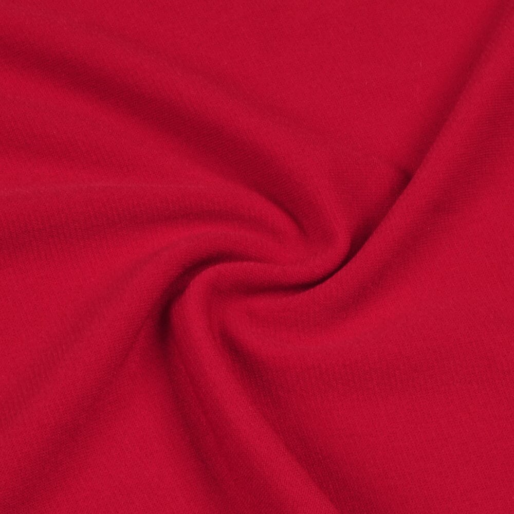 Vestido largo rojo con escote halter y aberturas 