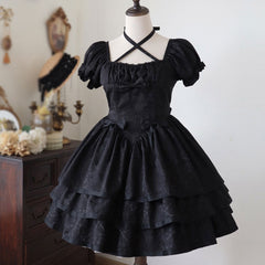 Black Flower Dress