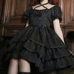 Black Flower Dress