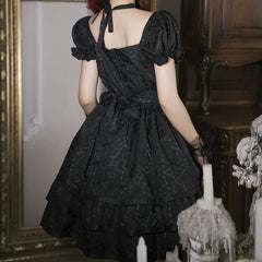 Black Flower Dress