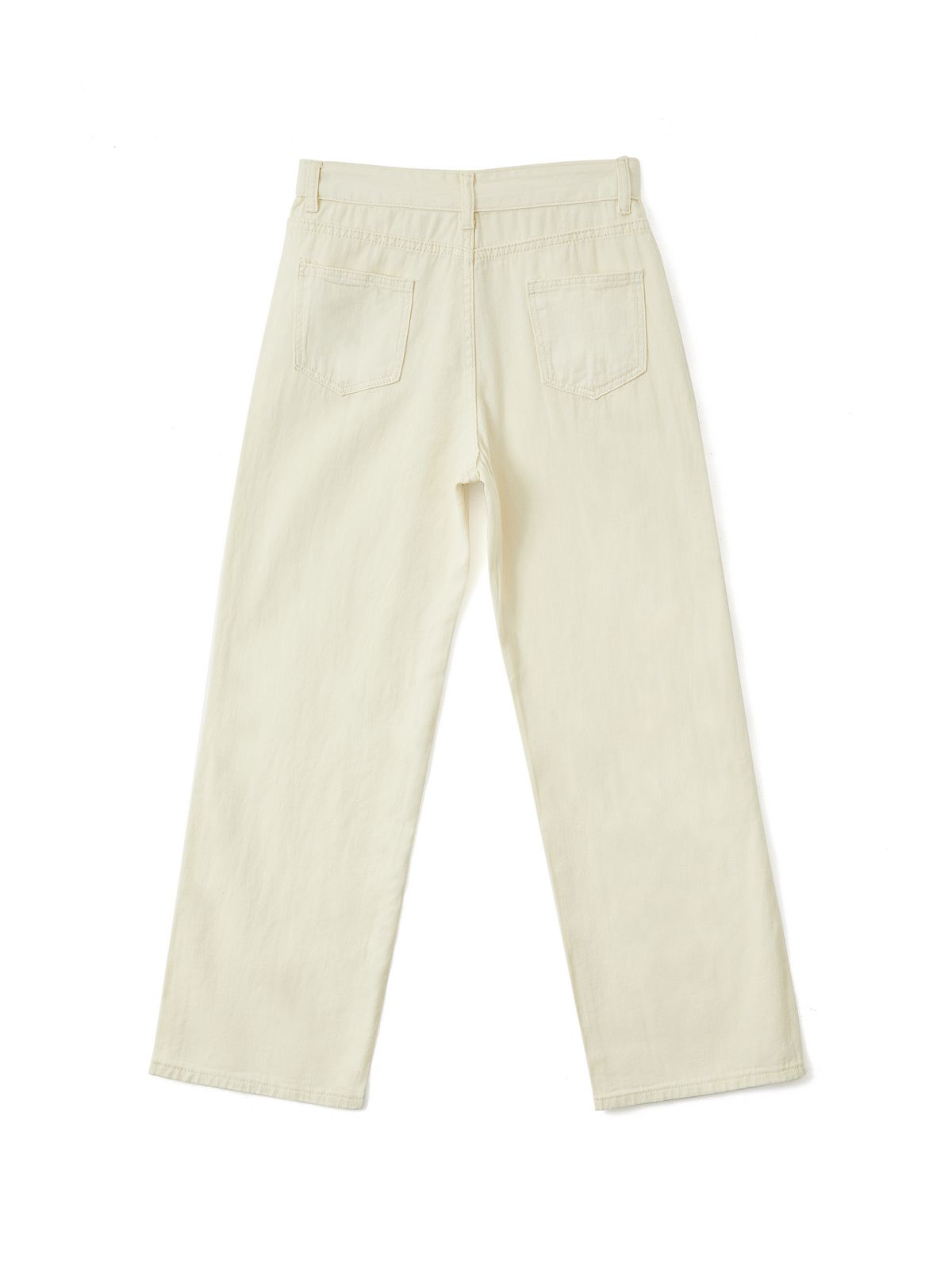 Boyfriendjeans mit geradem Bein und Basic-Waschung