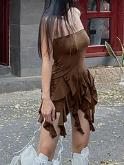 Bandeau-Strampler mit Rüschenbesatz