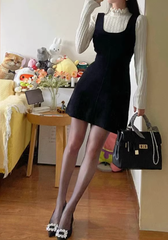 Solid Color Vest Strap Slimming Chest Strap Dress