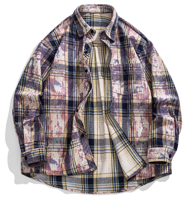 Sternenhimmel Distressed Plaid Shirts