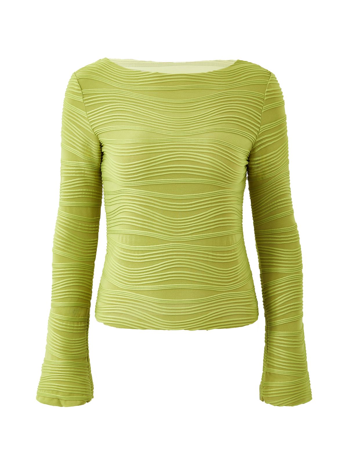 Textured Stripe Long Sleeve Tee