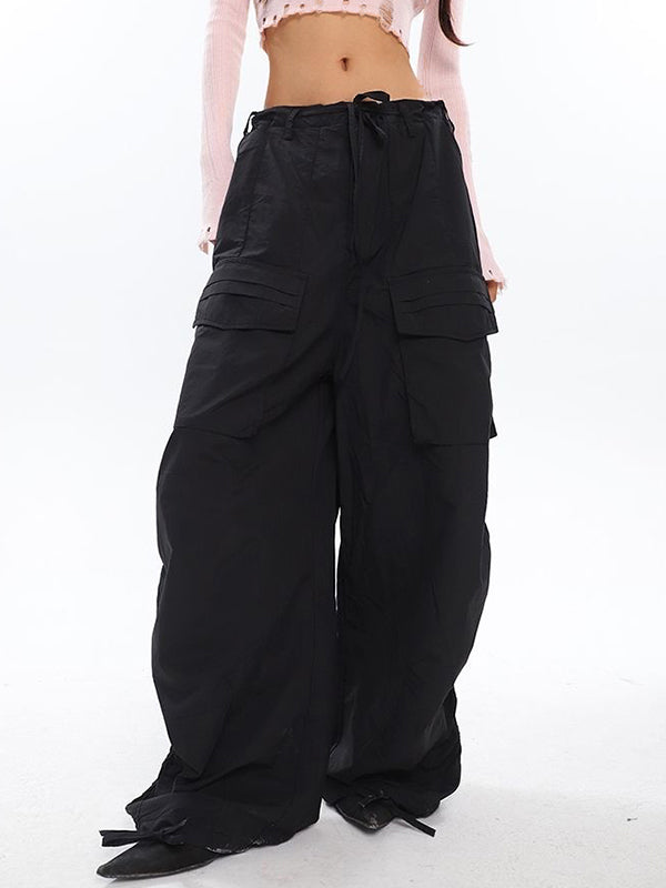 Geraffte Y2K Baggy Cargohose