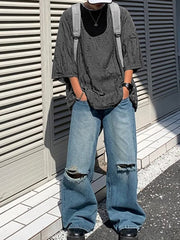 Herren Street Ripped Kurzarm-T-Shirt