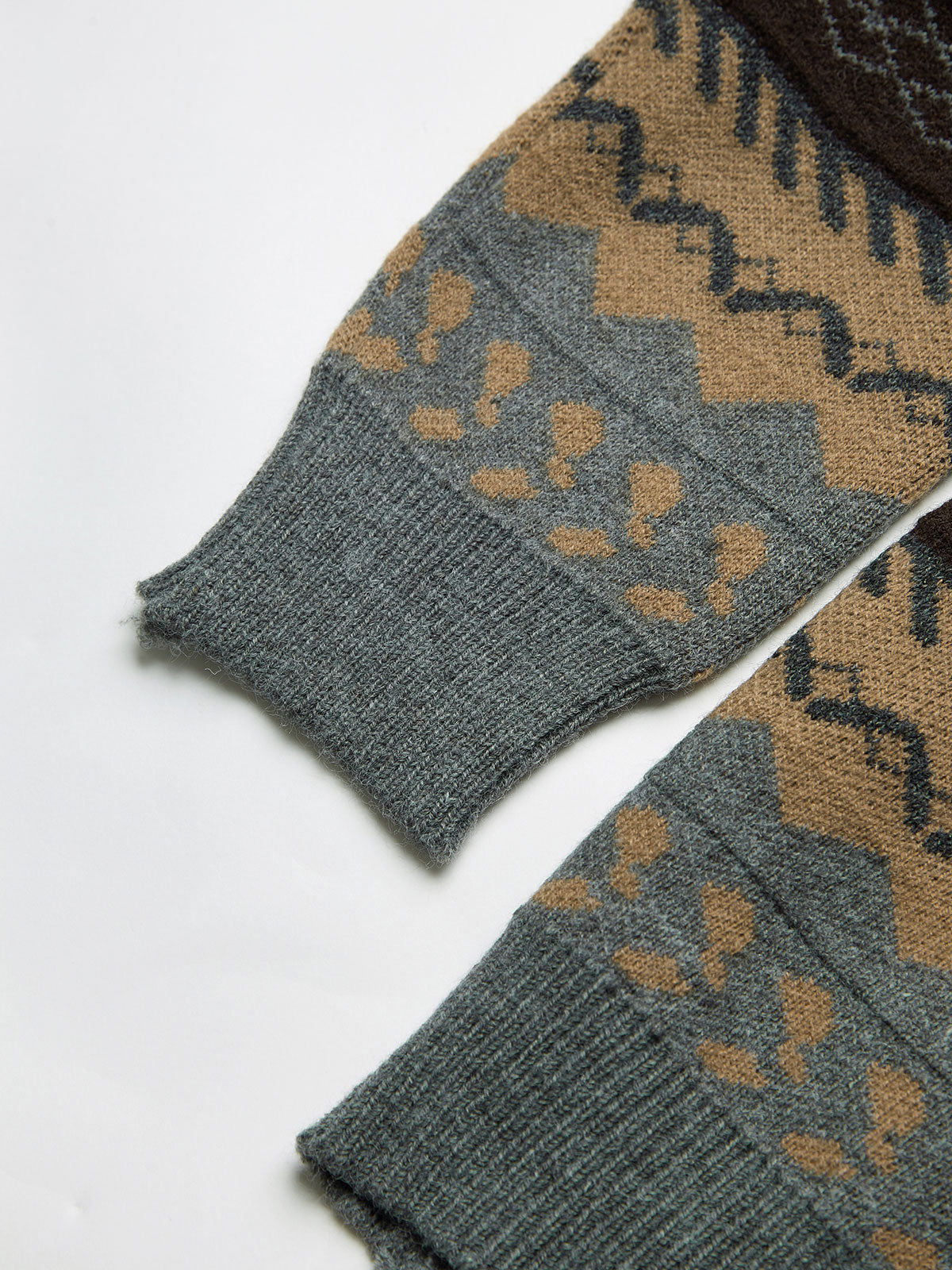 Vintage Jacquard Strickpullover