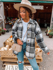 Langärmlige Button-Down-Jacken