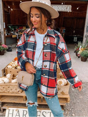 Langärmlige Button-Down-Jacken